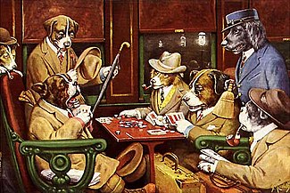 poker clipart dogs playing poker