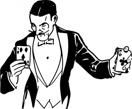 poker clipart magician card