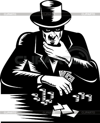 poker clipart poker player
