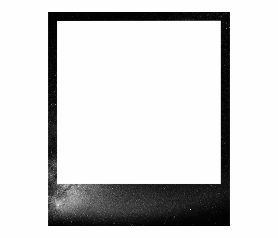 polaroid clipart black square frame