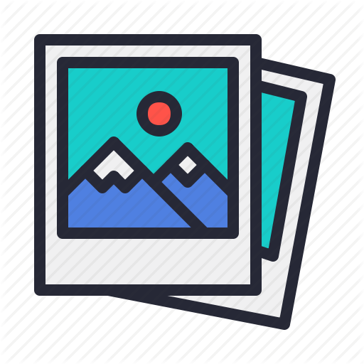  audiovisual production colored. Polaroid clipart jpeg