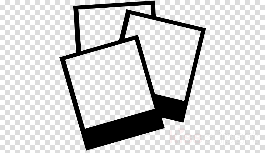 Picture frame design silhouette. Polaroid clipart line