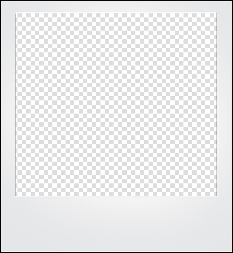 White frame rectangle square. Polaroid clipart photo paper