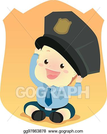 police clipart baby