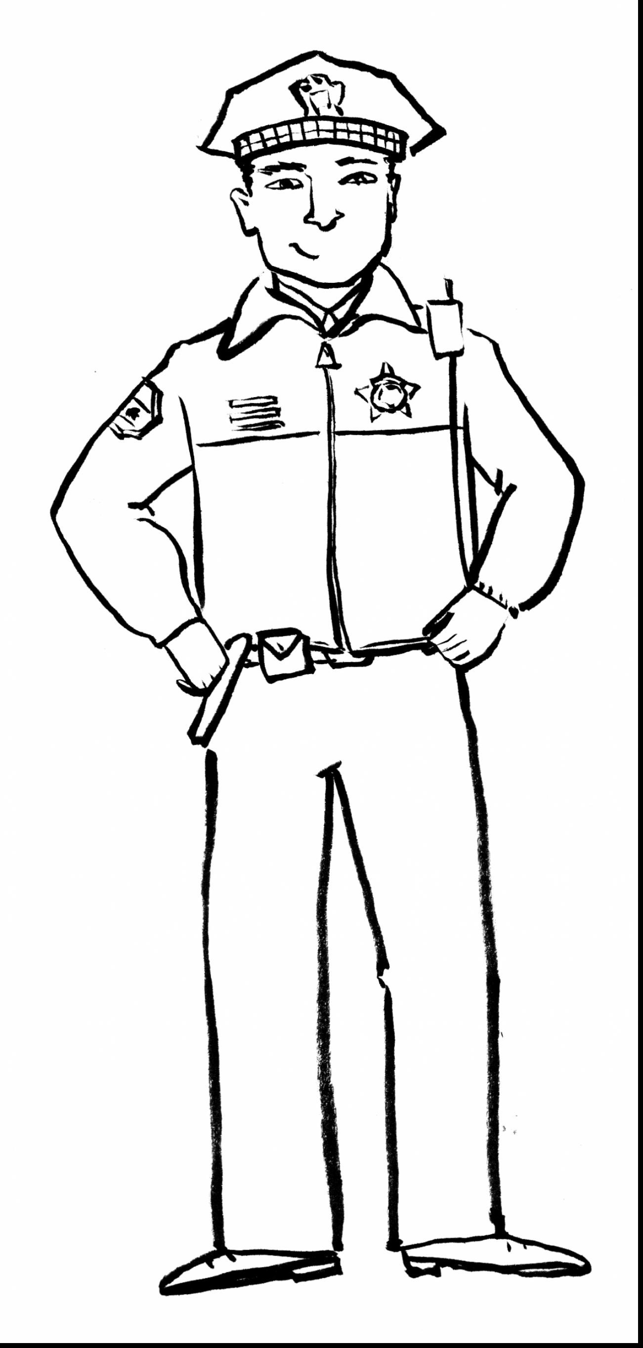 police clipart black and white