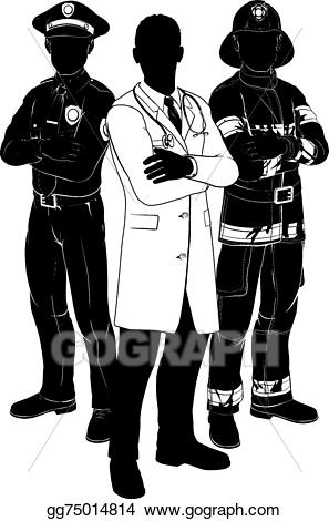 Police clipart emergency service. Clip art vector services