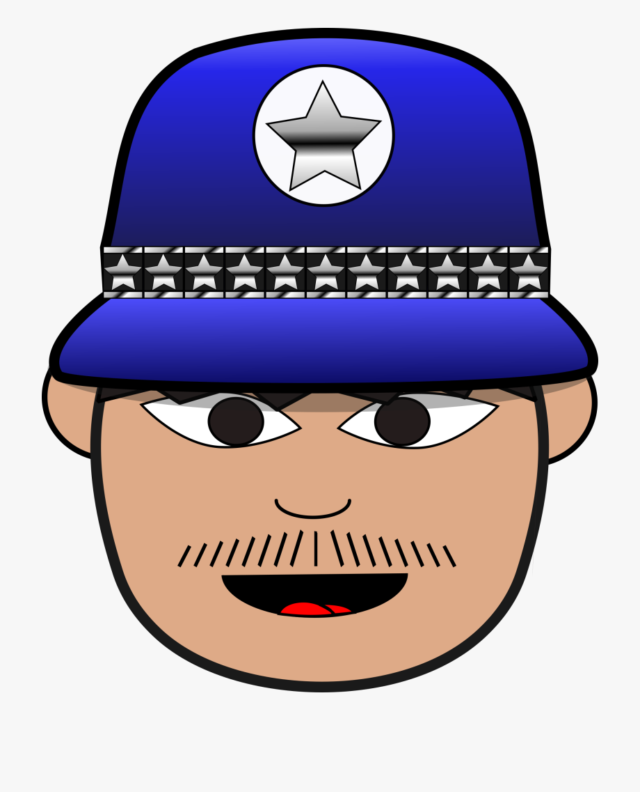 police clipart face