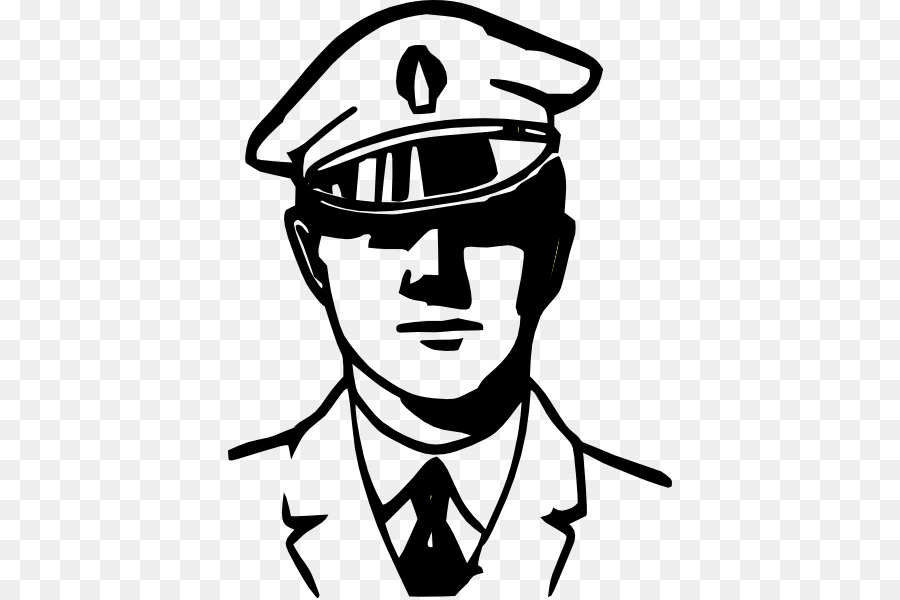 Officer cartoon white . Police clipart face