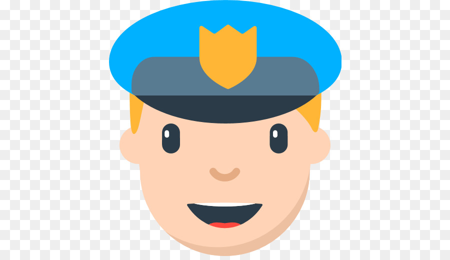 Police clipart face. Officer cartoon smiley emoji