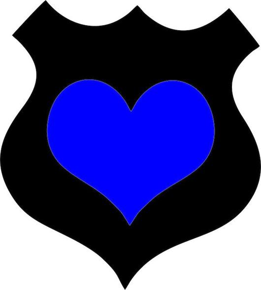 police clipart heart