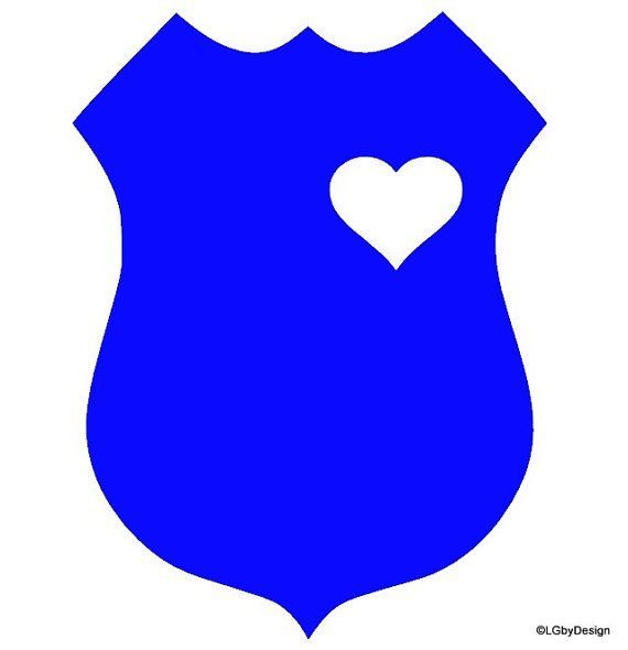 police clipart heart
