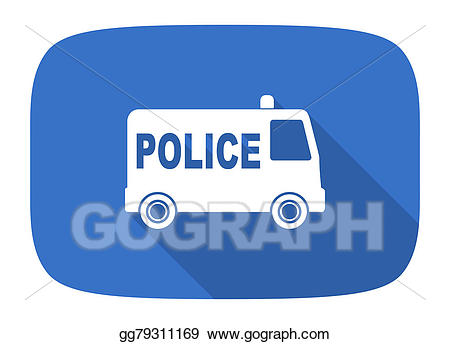 Drawing flat design modern. Police clipart police mobile