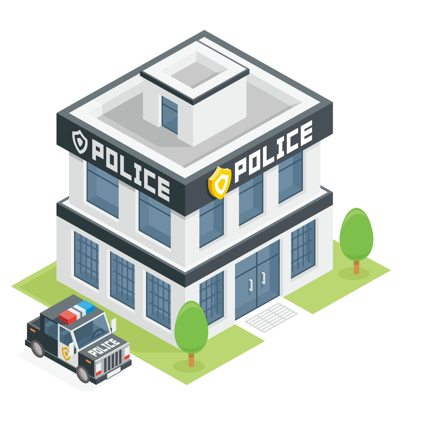 Police clipart police station, Police police station Transparent FREE