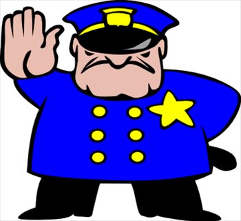 policeman clipart angry