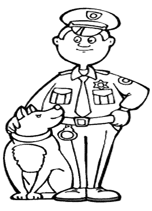 Police officer panda . Policeman clipart black and white