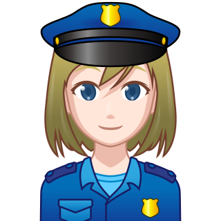 Female police wh emojidex. Policeman clipart customs officer