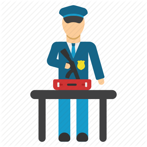  travel by aha. Policeman clipart customs officer