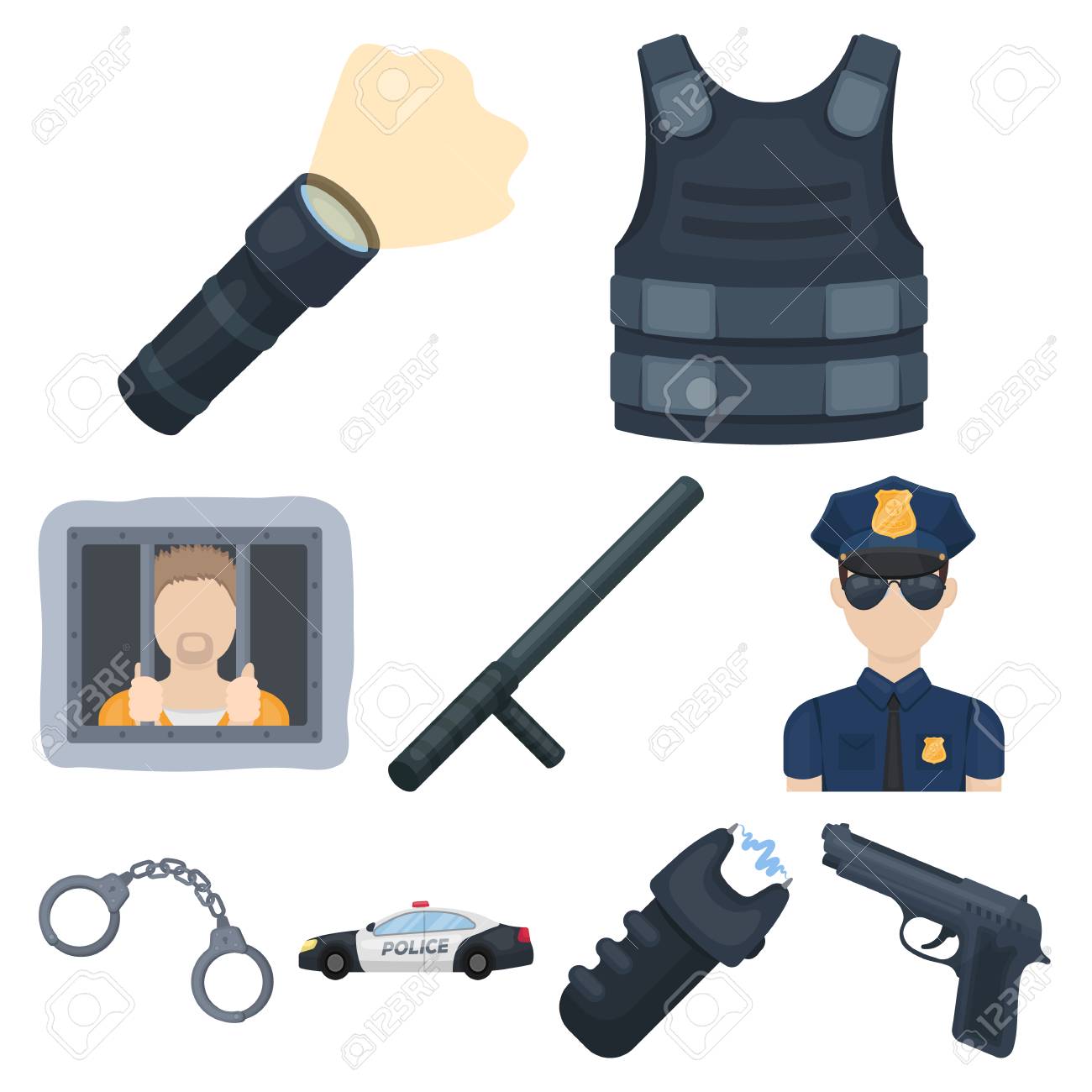 policeman clipart equipment