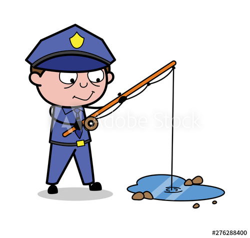 policeman clipart fishing