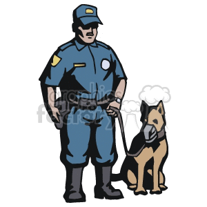 policeman clipart k9 dog
