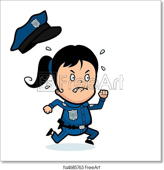 Policeman clipart lost child. Free art print of
