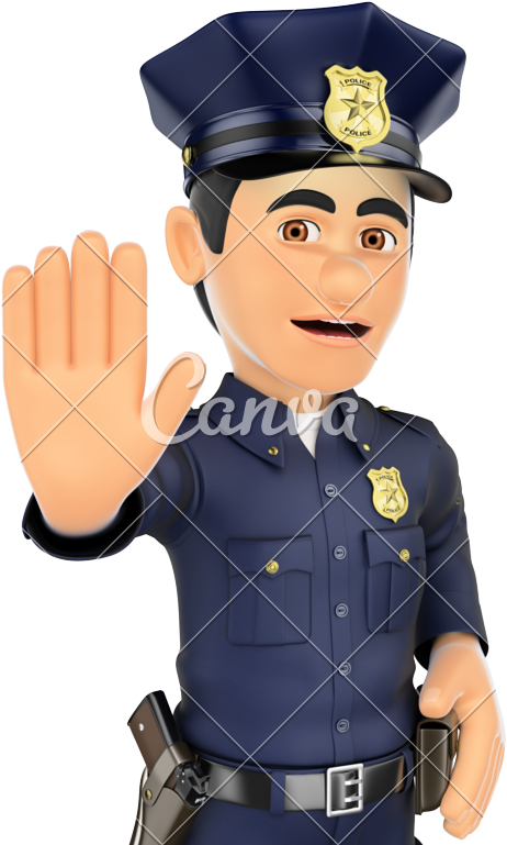 Person png transparent . Policeman clipart police stop