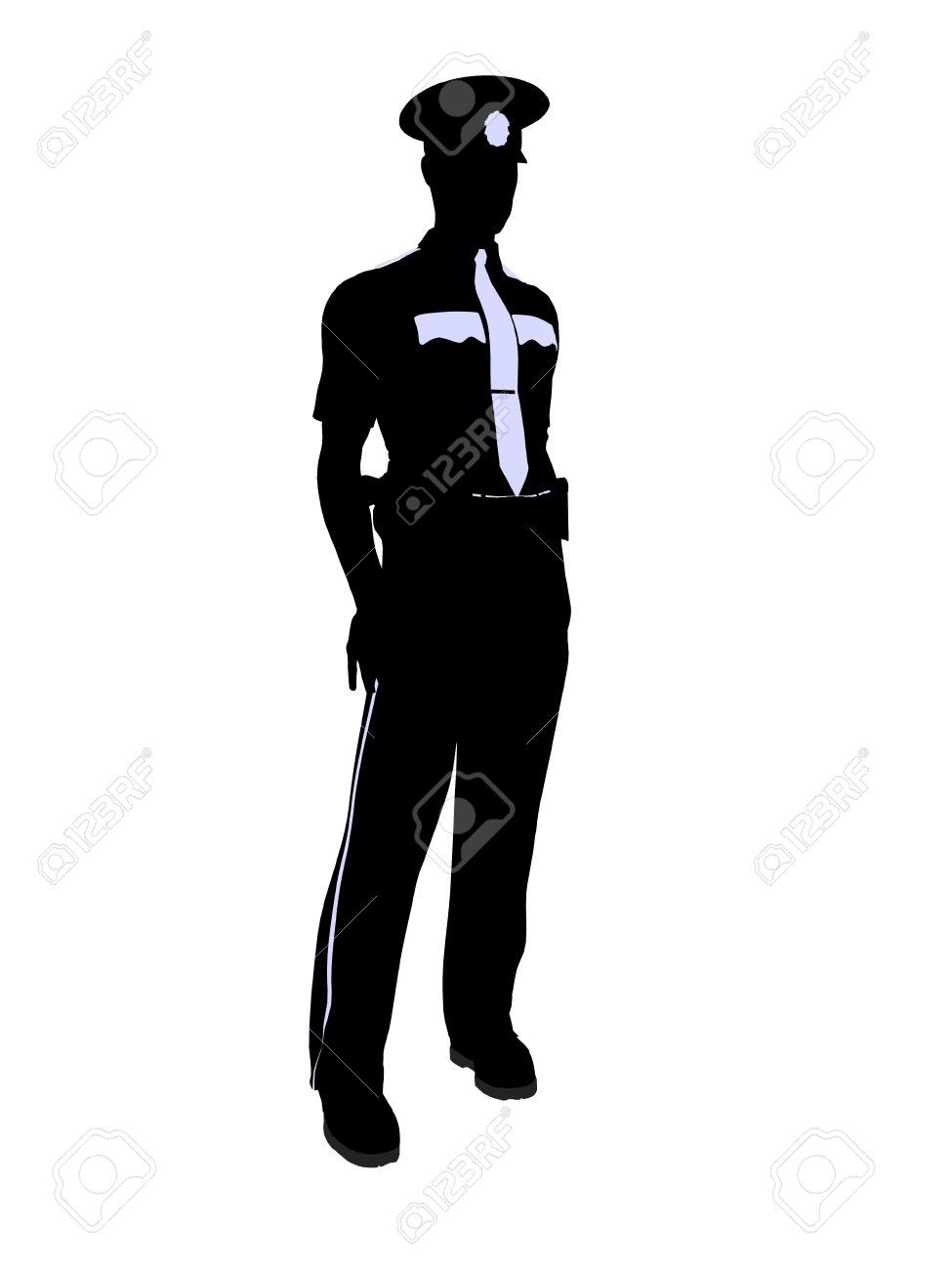 policeman clipart silhouette