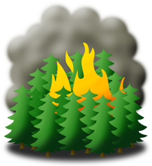 pollution clipart fire
