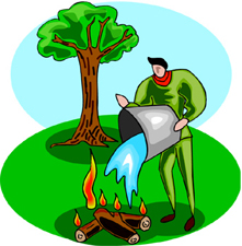 pollution clipart fire