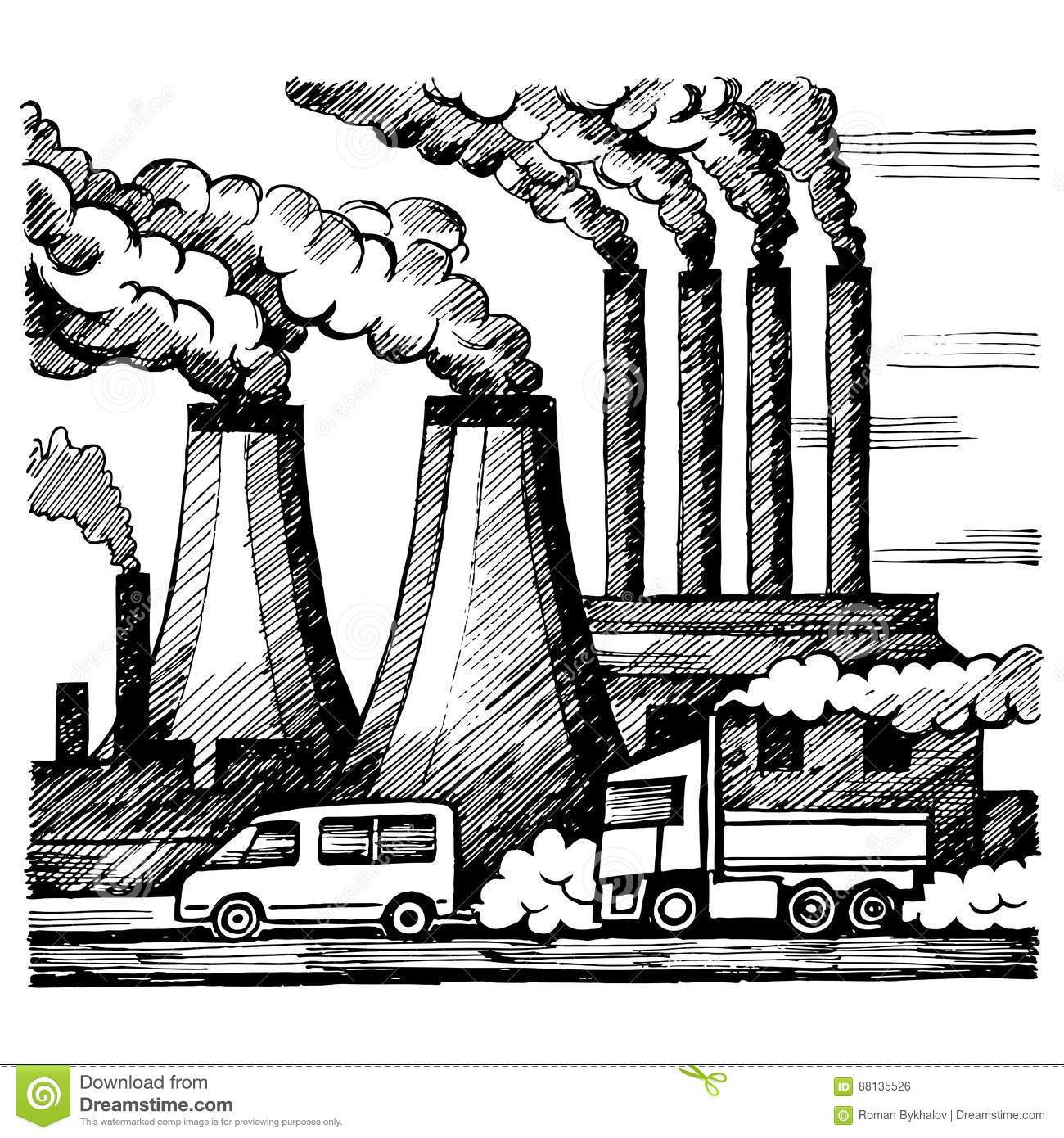 pollution clipart industries
