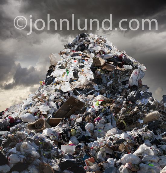 pollution clipart mountain garbage
