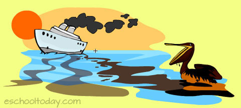 pollution clipart oil in water