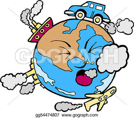pollution clipart polluted place