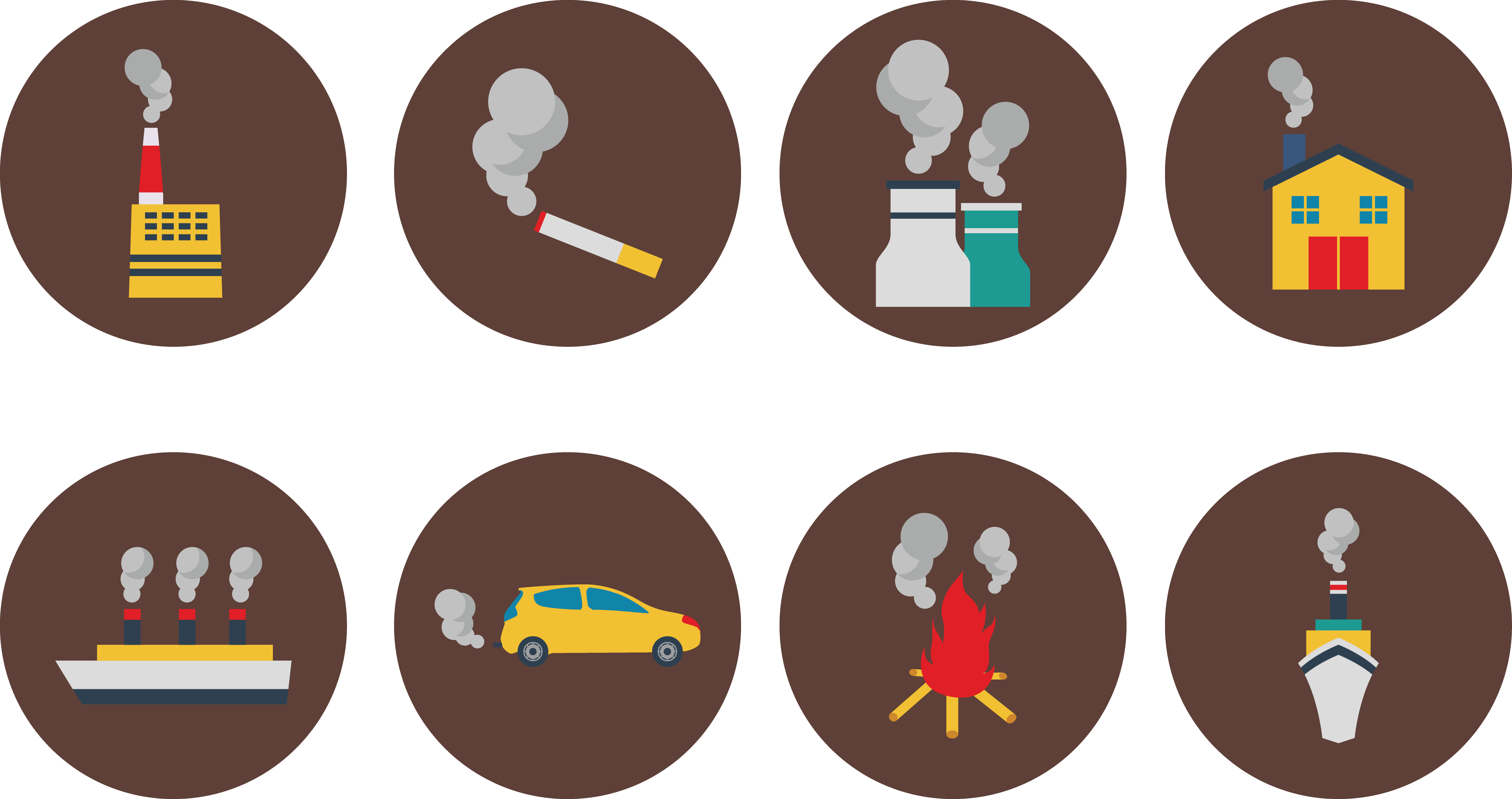 Air Pollution Silhouette Png And Vector Images Free Download Pngtree ...