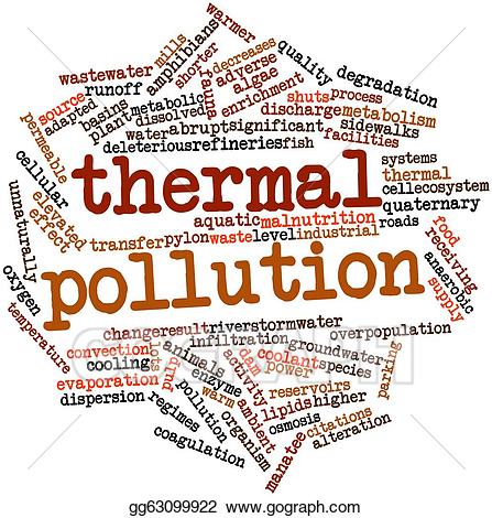 Pollution clipart thermal pollution. Stock illustration 