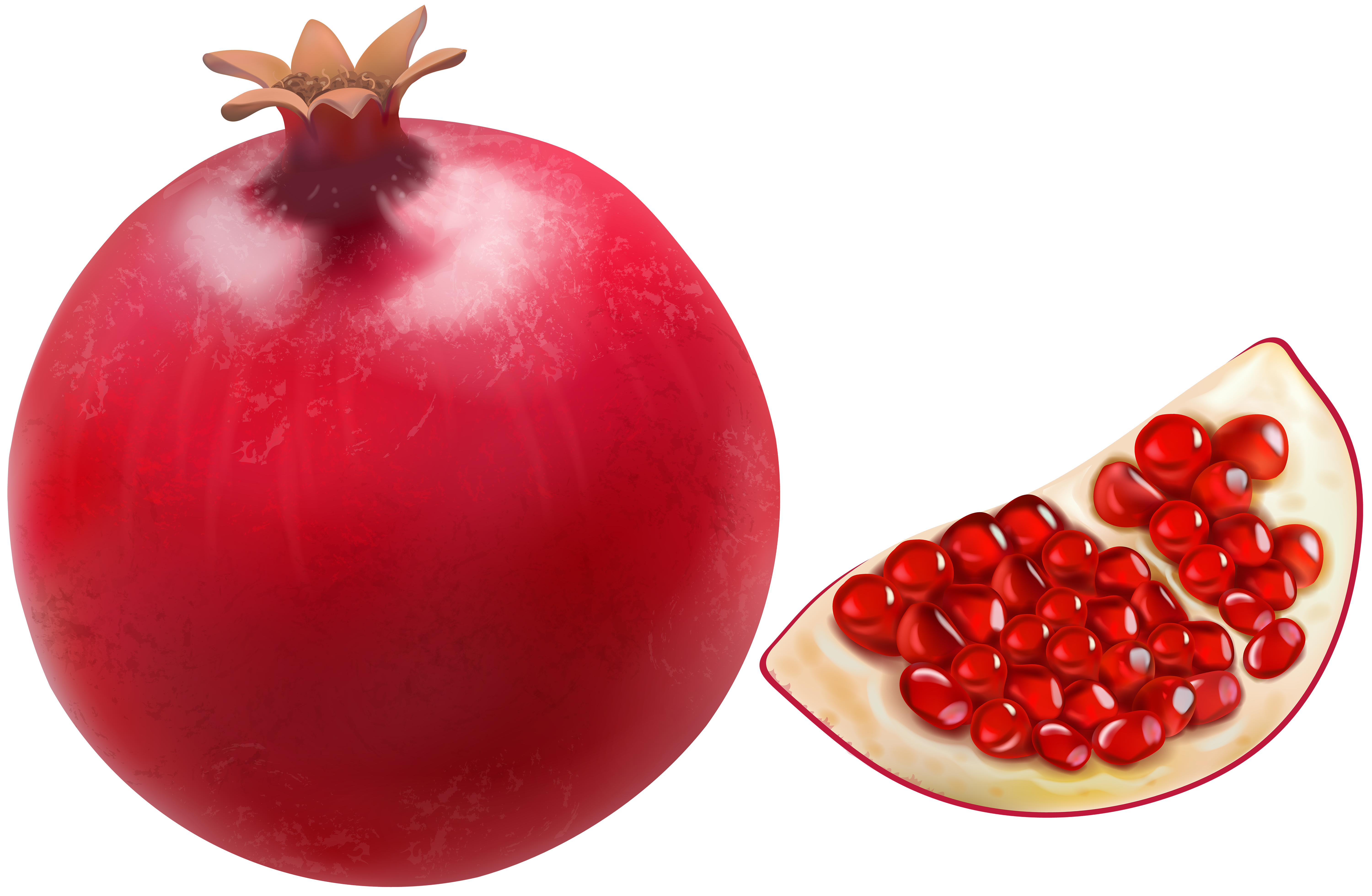 clipart fruit pomegranate