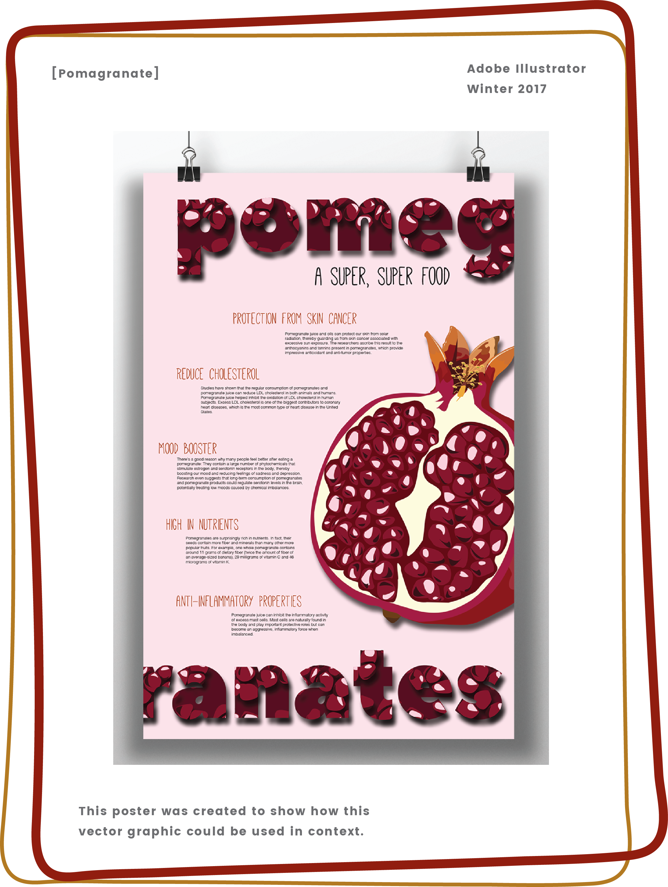 pomegranate clipart vector