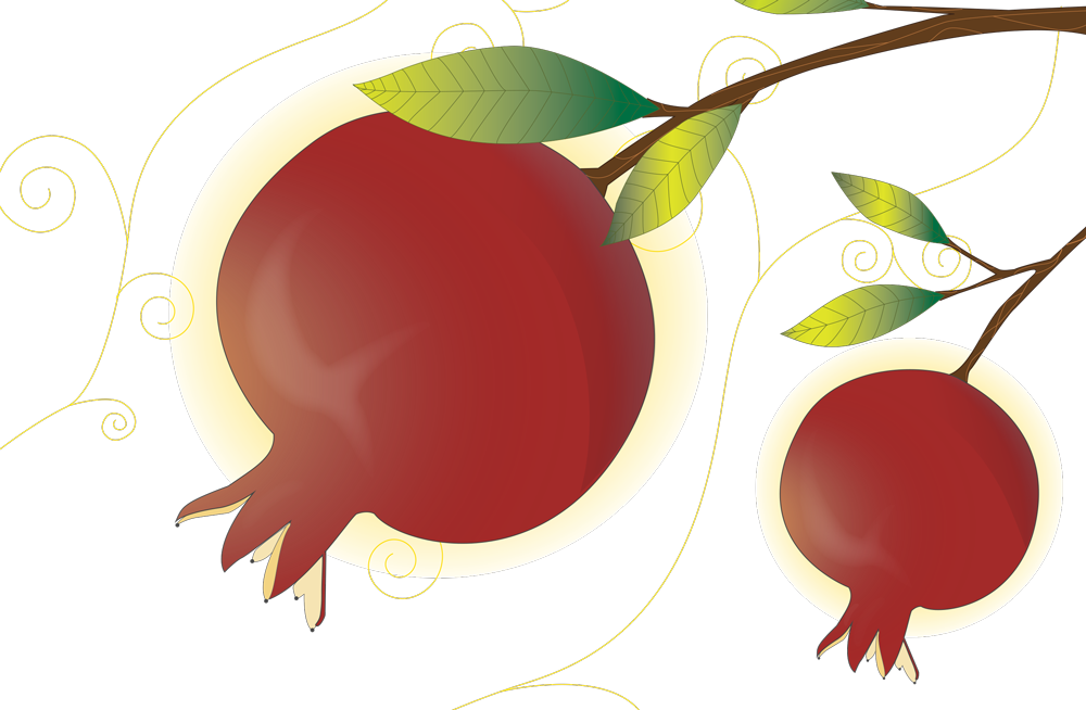 pomegranate clipart yalda