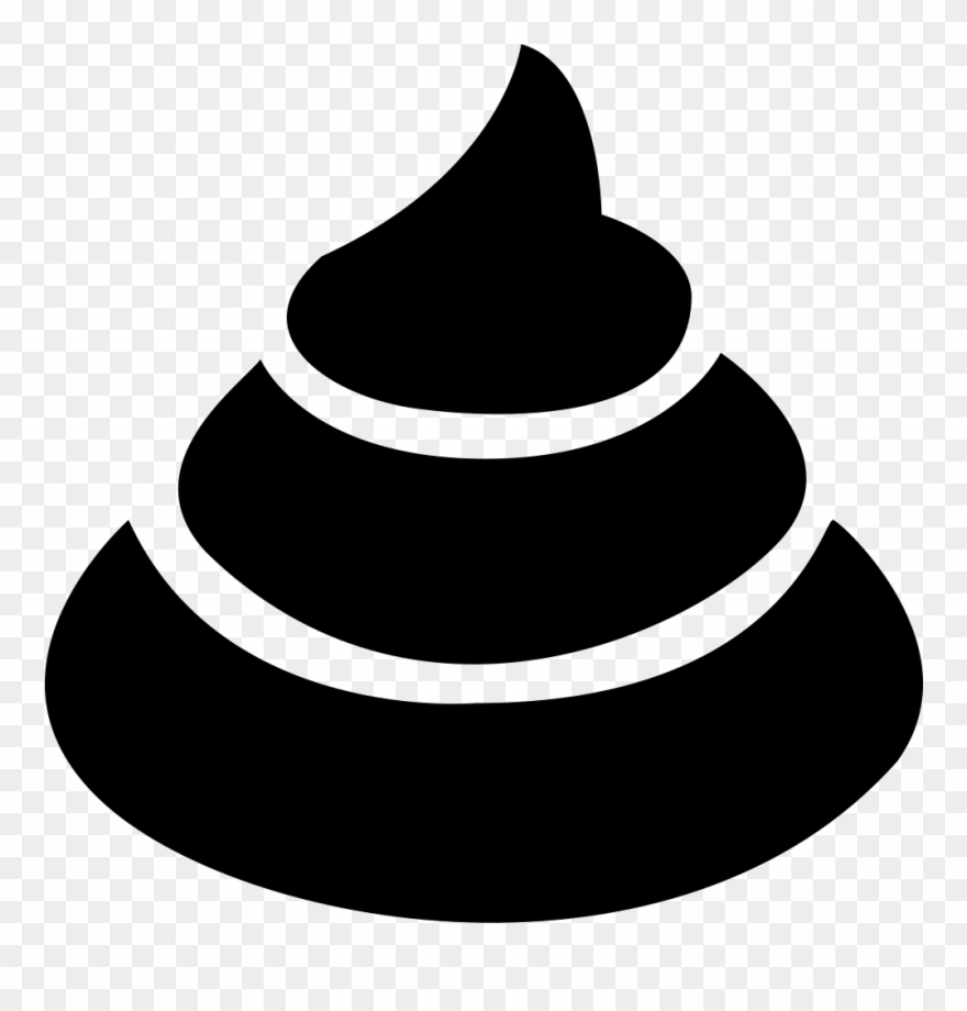 Png transparent . Poop clipart black and white