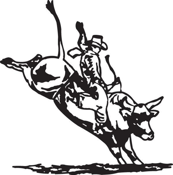 Poop clipart bull. Professional riding sticker 