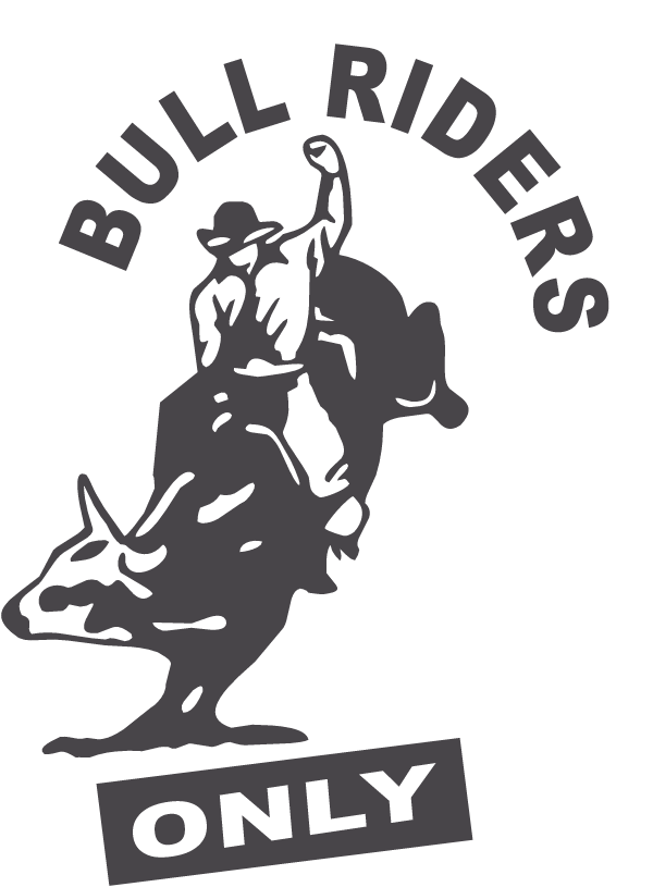 Poop clipart bull. Riders only decal 