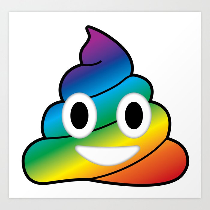 poop clipart rainbow
