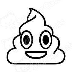 poop clipart silhouette
