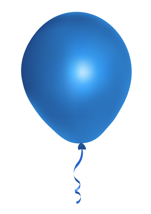 pop clipart blue balloon