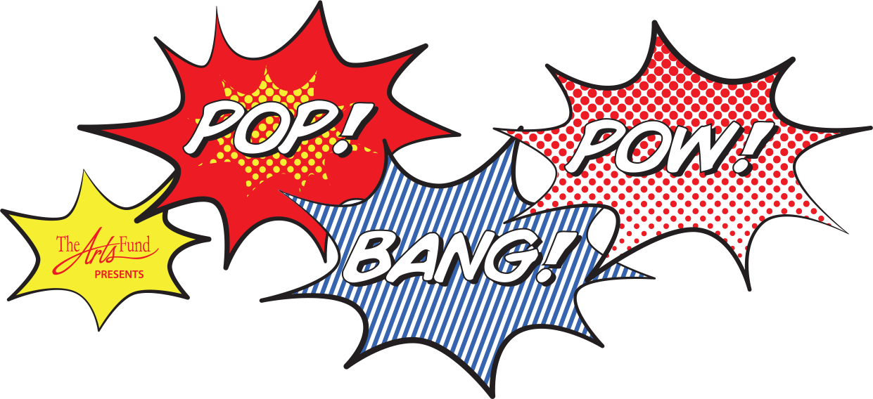 Bang fun raiser arts. Pop clipart pow