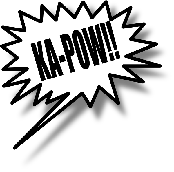 Pop clipart pow. Kapow clip art at