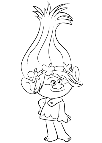 poppy clipart coloring sheet