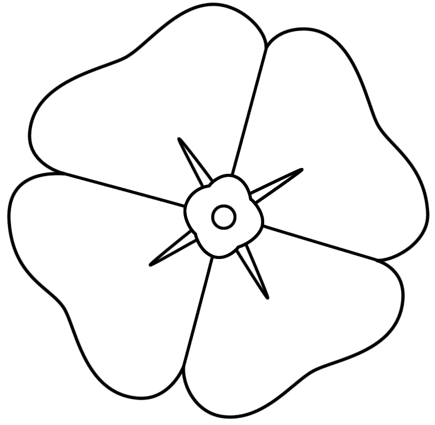 poppy clipart drawing
