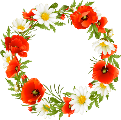 Pontiac s rebellion an. Poppy clipart poppy wreath