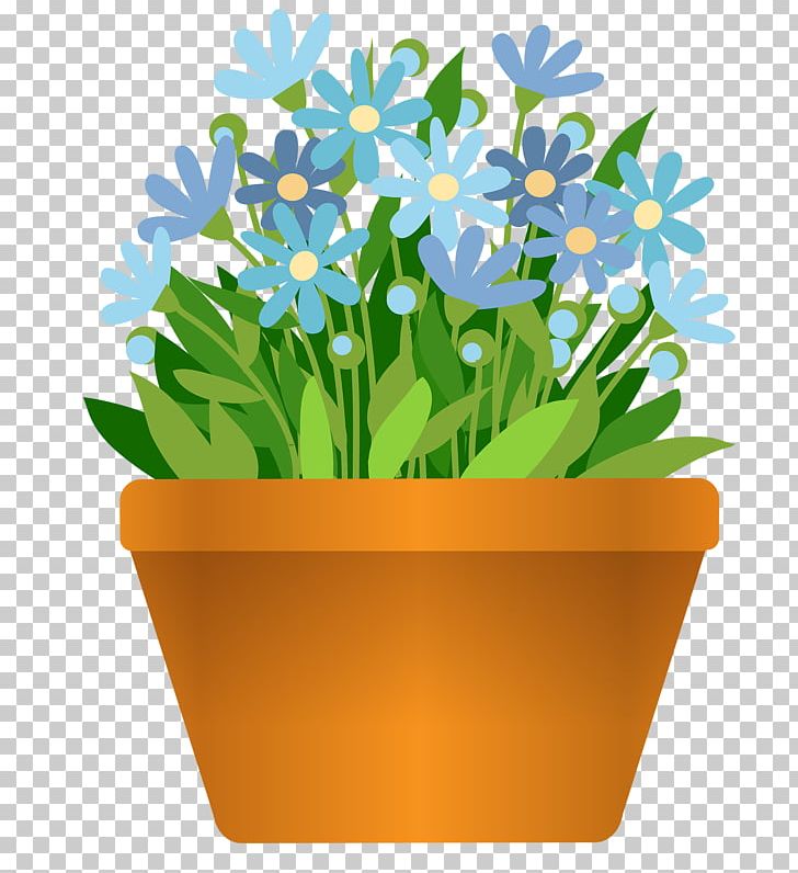 poppy clipart potted plant